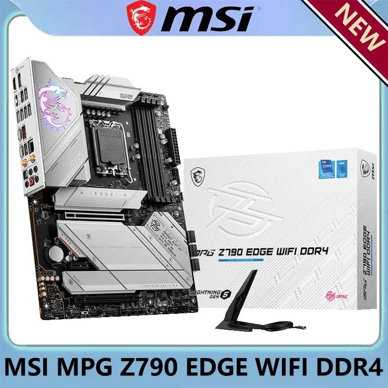[해외] 마더보드 메인보드 MSI-MPG Z790 EDGE WIFI DDR4 인텔 LGA 1700 ATX 컴퓨터 하드웨어 및 소프트웨어 PC 게임
