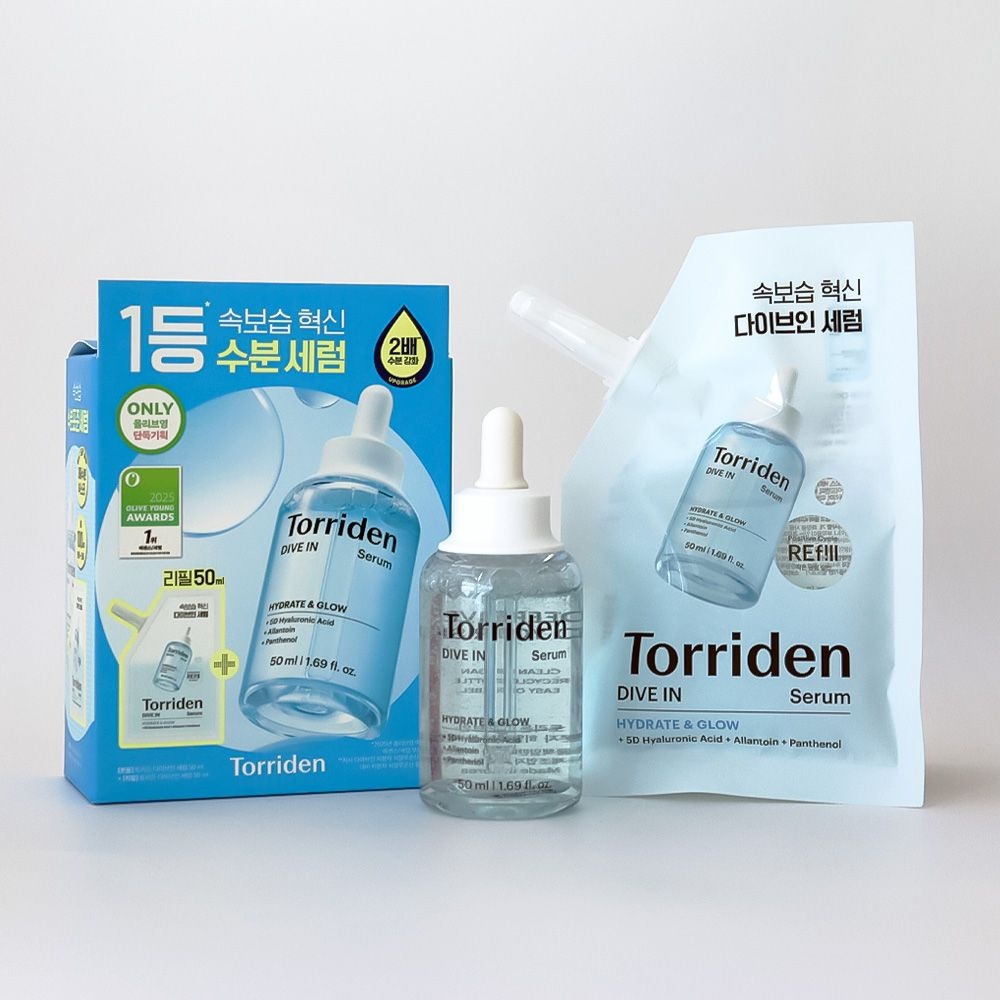 [오늘출발] 토리든 다이브인 저분자 히알루론산 세럼 기획 리뉴얼 (본품50ml+50ml리필팩)