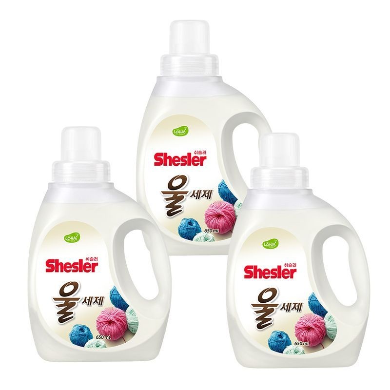 쉬슬러 액상 세제 울전용 650ml 3개