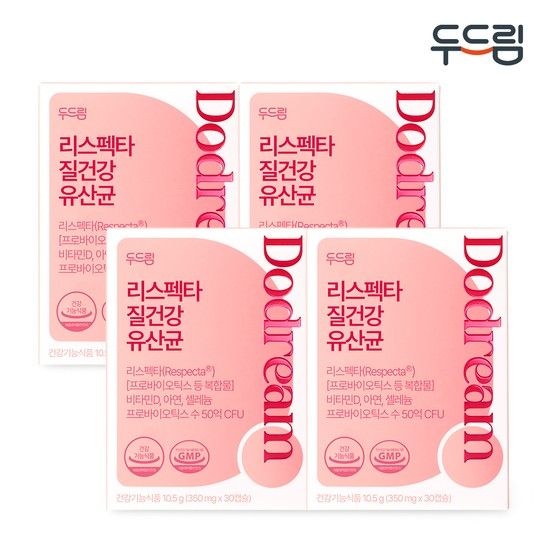 리스펙타 질 건강 생유산균 30캡슐 x 4박스 (4개월분)