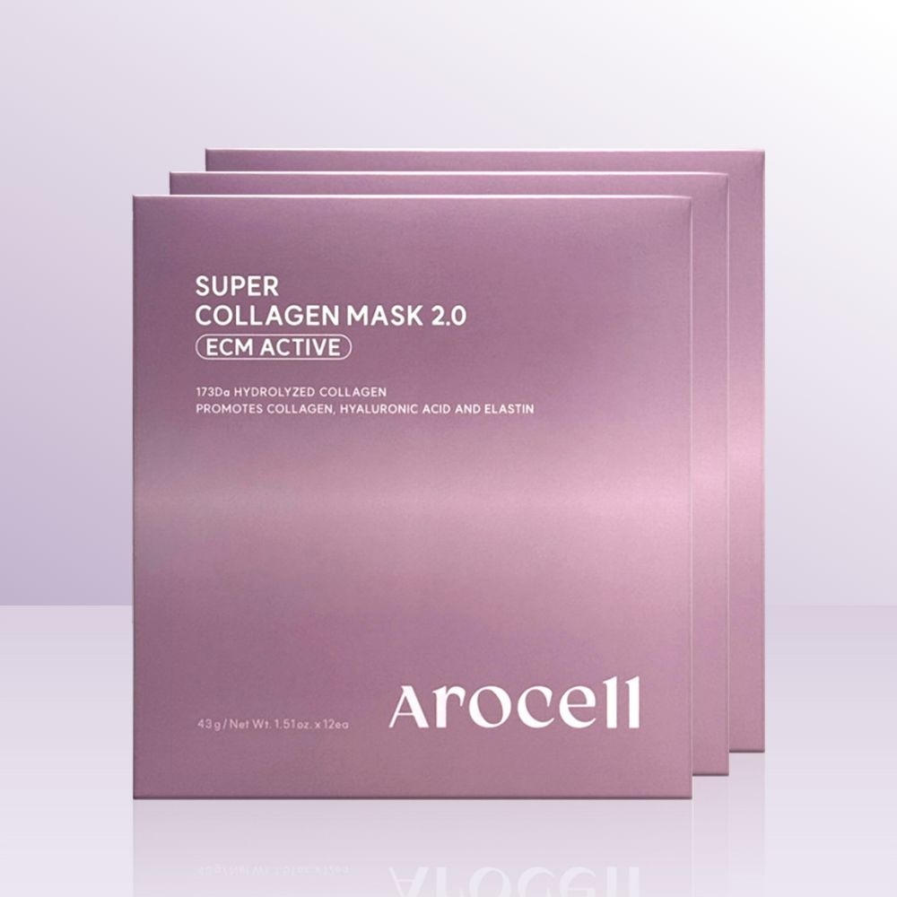 아로셀 슈퍼 콜라겐 마스크 2.0 ECM ACTIVE 12매 x 3박스