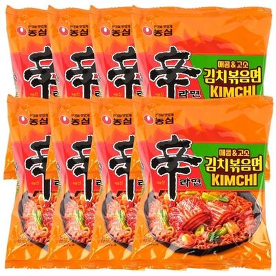 농심 신라면 김치볶음면 137g 8개