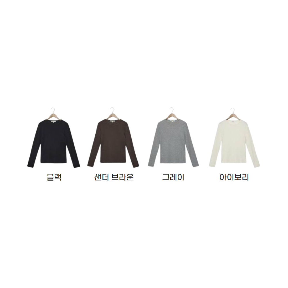 블루핏 여성 리브 티셔츠 4종