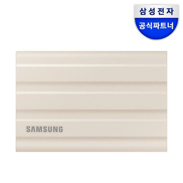 아트박스/삼성전자 삼성전자 외장 SSD T7 Shield 1TB 베이지 MU-PE1T0K/WW+파우치