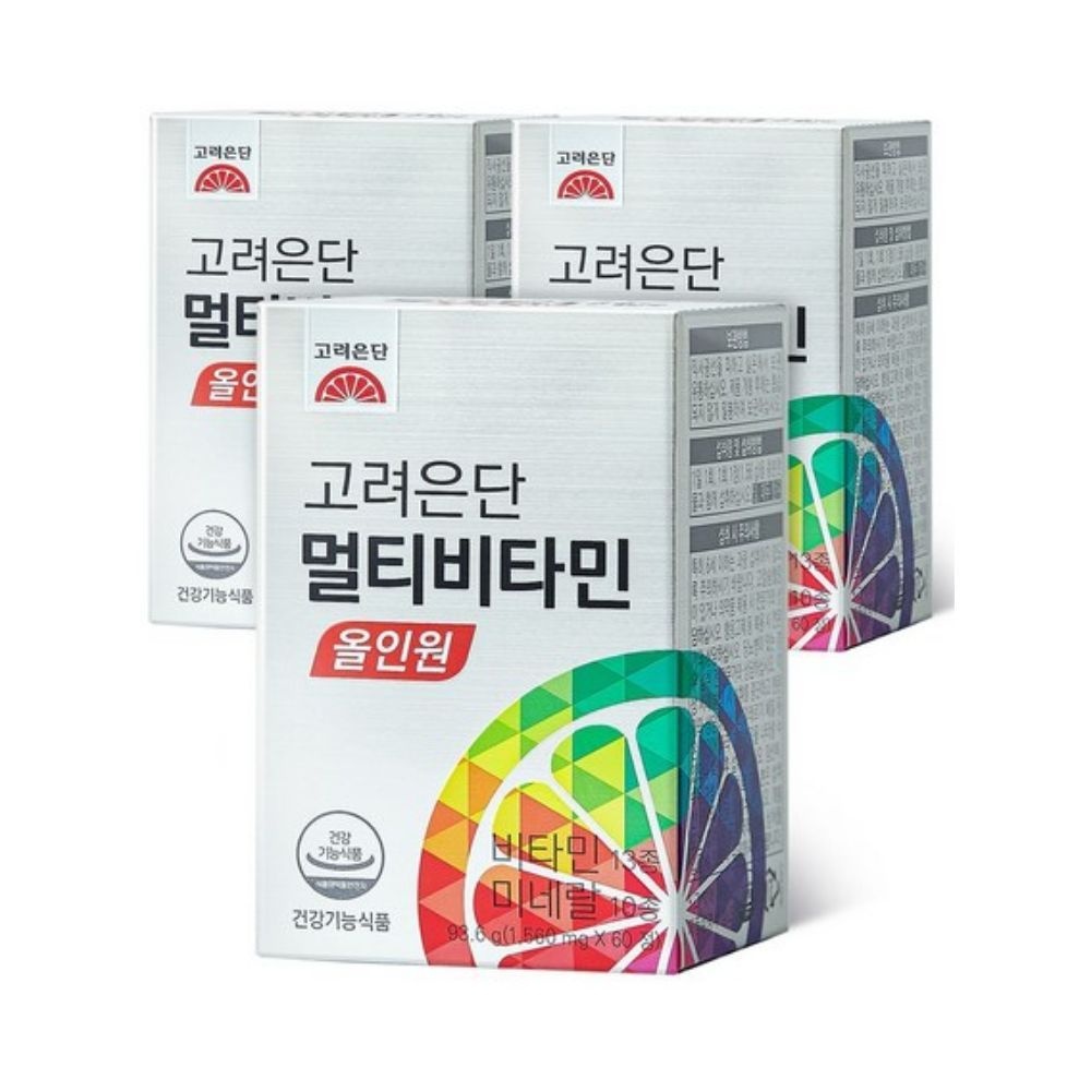 [오늘출발] 고려은단 멀티비타민 올인원 60정, 3개