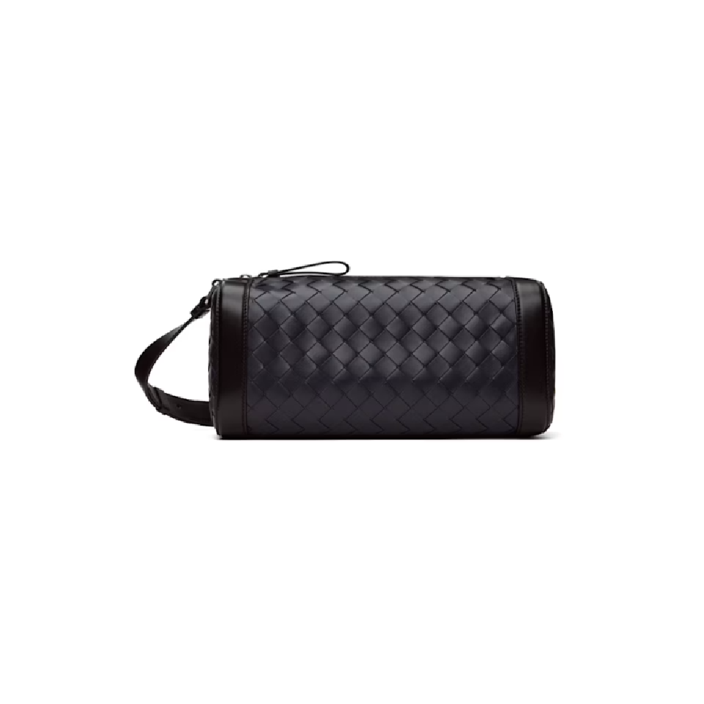 Bottega Veneta 네이비   블랙 브릭 인트레치아토 메신저백 242798M170008