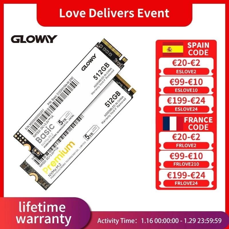 [해외] 노트북 SSD 에스에스디 M.2 2TB 1TB 하드 Gloway-내장 드라이브 512GB 256GB Disque durssd 솔리드 스테이트 컴퓨터 PC 노트북용