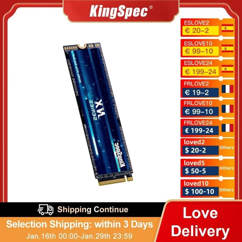 UnKnown [해외] 노트북 SSD 에스에스디 M.2 2TB 1TB 하드 KingSpec-M.2 NVME 1 테라바이트 512gb 256gb 128gb 2280 PCIe 500gb 240gb 내부 솔리드 스테