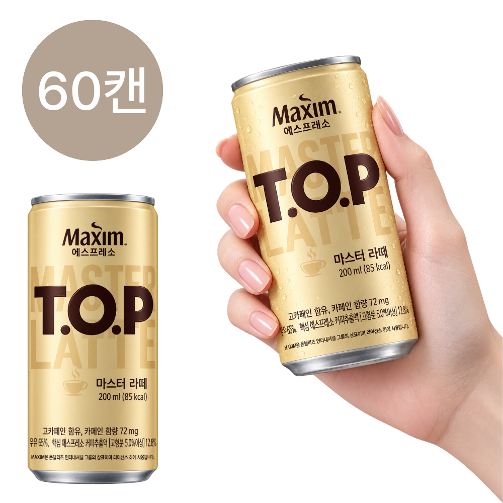 맥심 티오피 티오피 에스프레소 마스터 라떼 200ml x 60캔