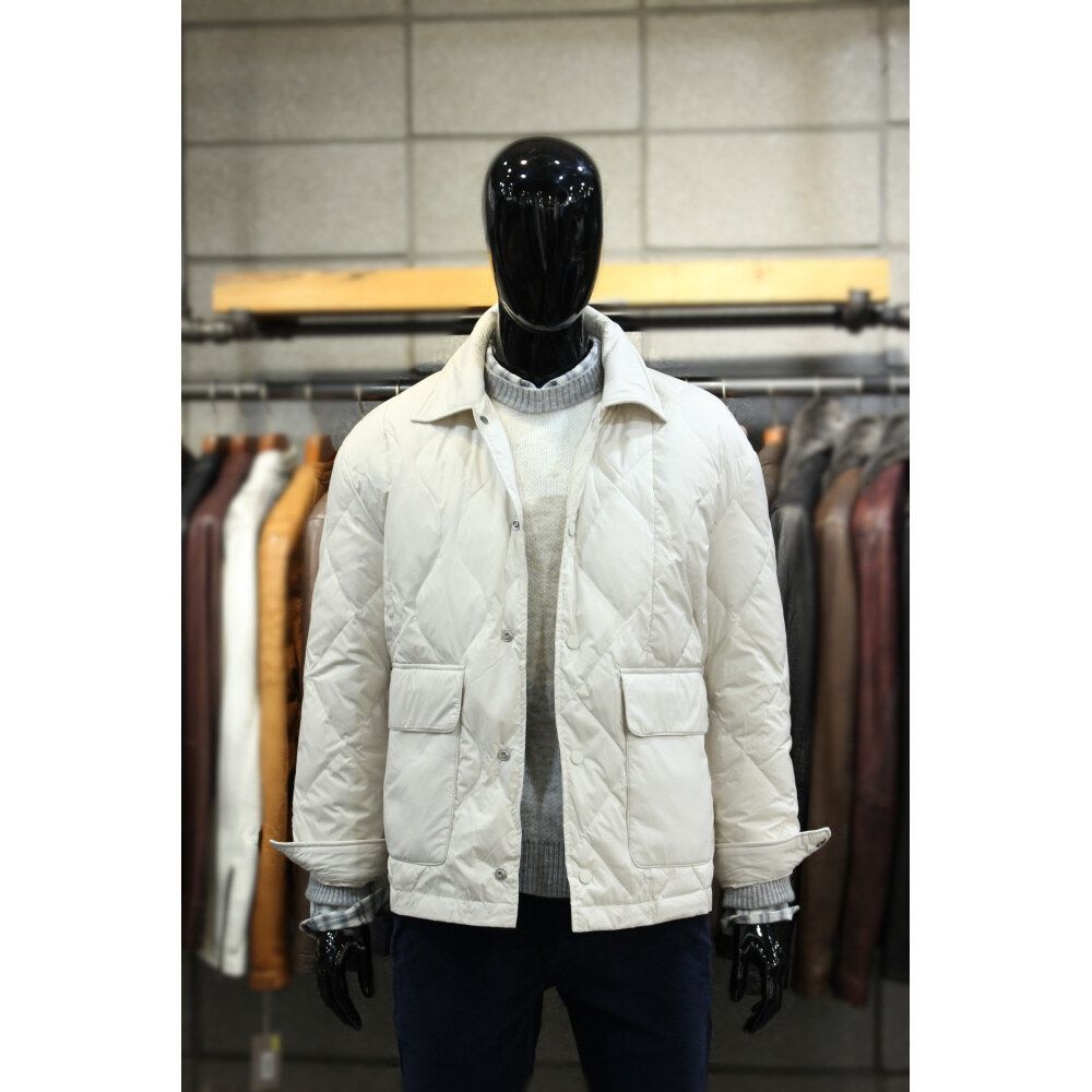 [패션플러스][빠니깔레]경량오리털 아이보리퀼팅 다운자켓 m-icjp71iv _