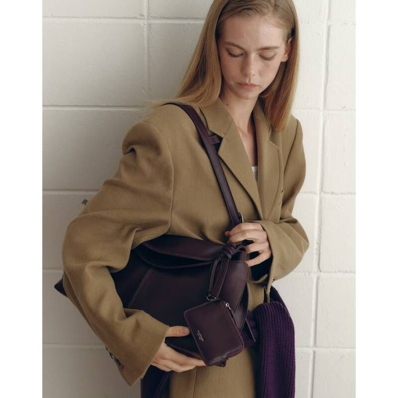 질스튜어트 뉴욕 <매장정품> JILLSTUART 질스튜어트 플리에 가죽 숄더 M 버건디 JABA6F720 JABA6F720D2-YP 1997529