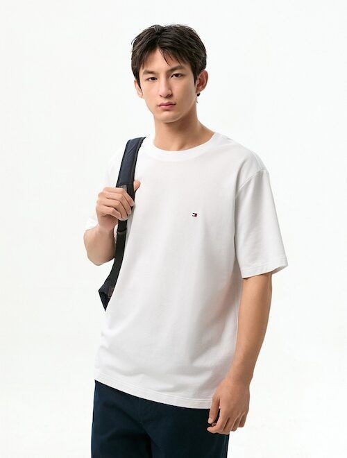 타미힐피거 릴렉스 핏 테리 티셔츠 T12G1TPO130MT2YBR GQ0Z26032431202
