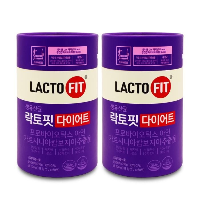 종근당건강 락토핏 생유산균 락토핏 다이어트 2g x 60포 X 2통