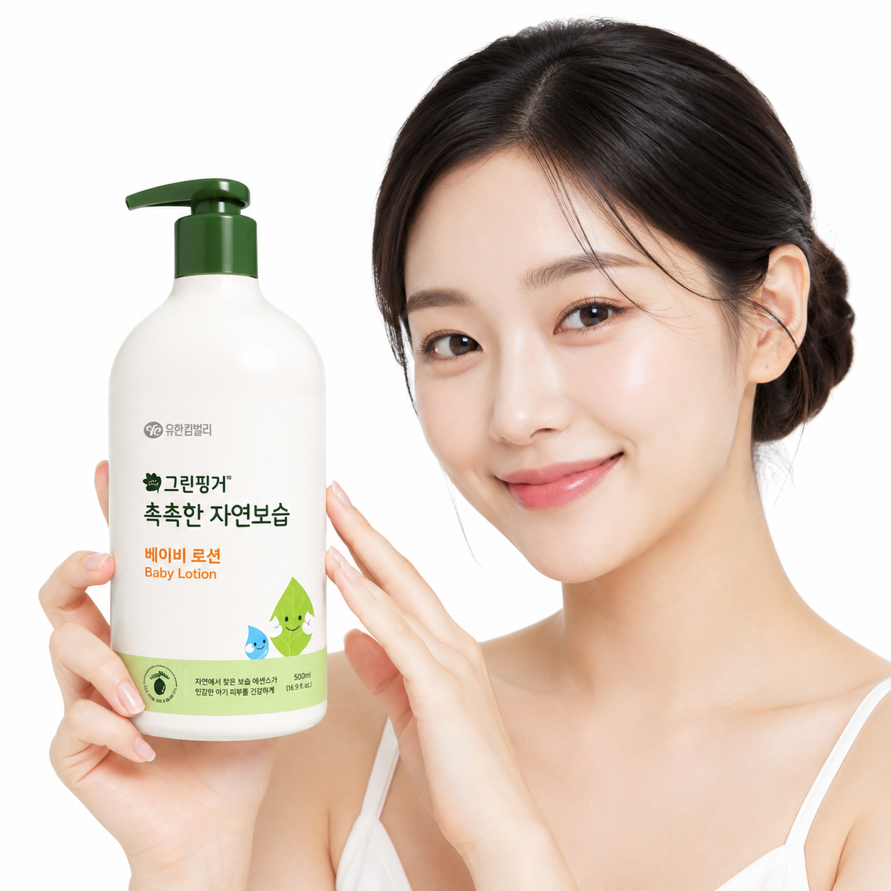그린핑거 촉촉한 자연보습 베이비 대용량 로션 500ml 1개