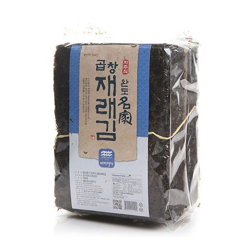 [바다명가]완도명가 곱창재래김 100장