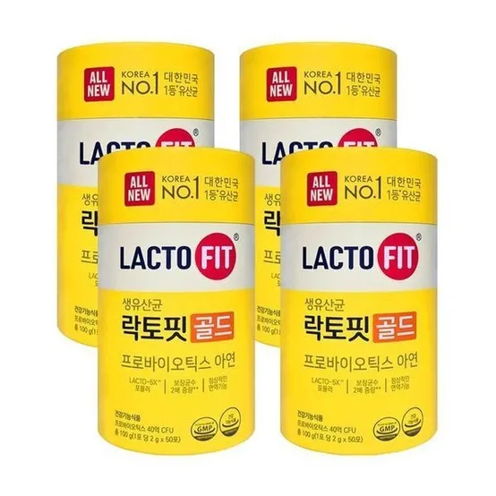 [하프클럽]종근당건강 락토핏 올뉴 락토핏 골드 2g x 50포 4통 HIS