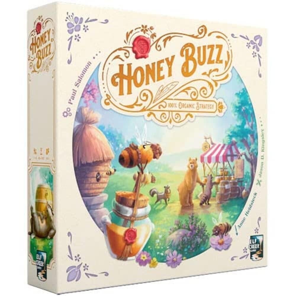 Elf Creek Games [해외] Honey Buzz 보드 게임 - 전략 작업자 배치 경제 엔진 빌더 게이머와 취미 위한 재미있는 자원 관리 [호환]
