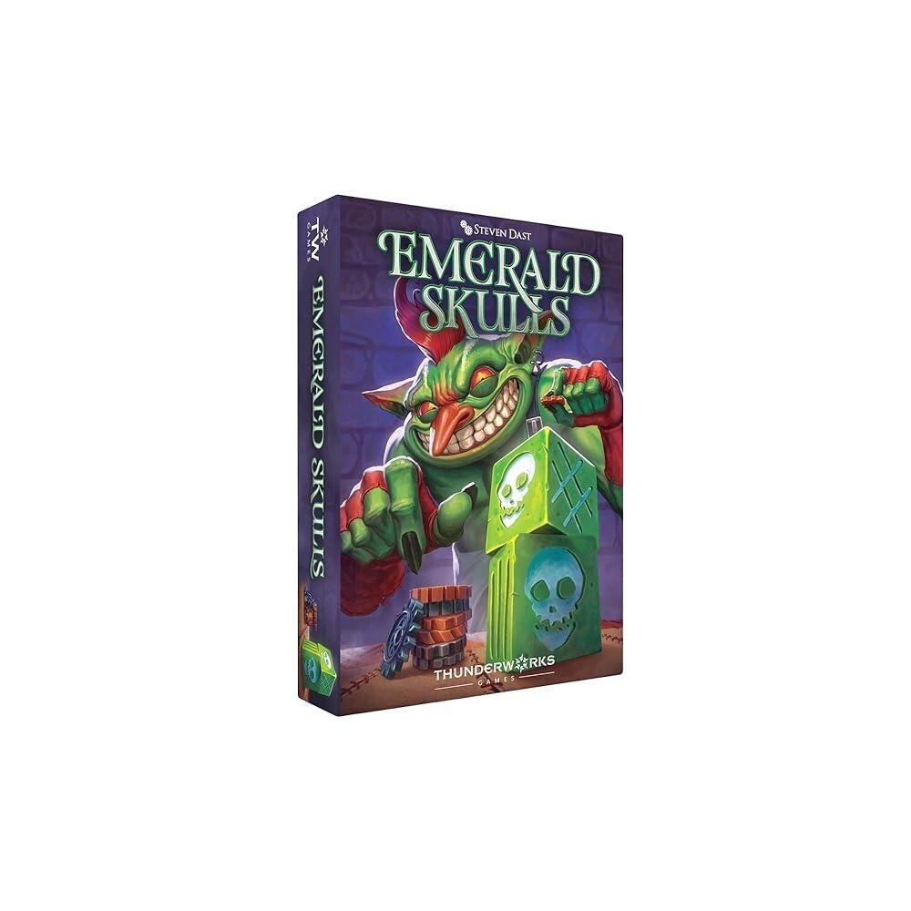 [해외] Thunderworks Games - Emerald Skulls 실시간 베팅이 있는 주사위 게임 행운을 빕니다 전략 보드 빠른 액션 카지노 스타일