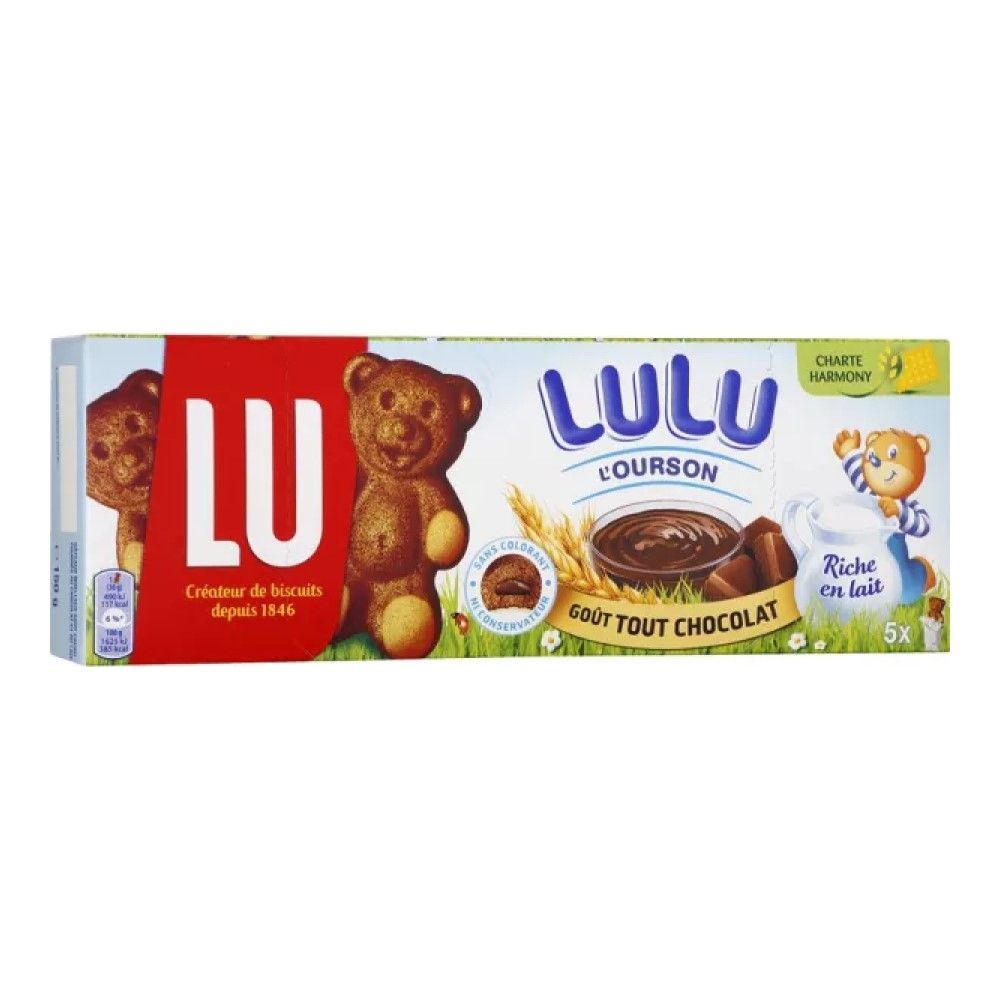 프랑스 LU 루 루르송 뚜 쇼콜라 곰돌이 초코 케이크 150g