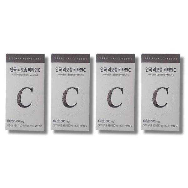 안국건강 리포좀 비타민C 550mg x 60정 4박스