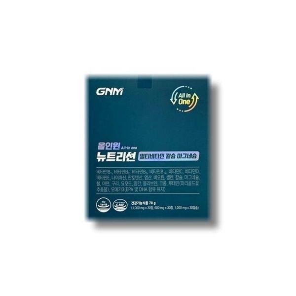 올인원 뉴트리션 멀티비타민 칼슘 마그네슘 2600mg x 30개입