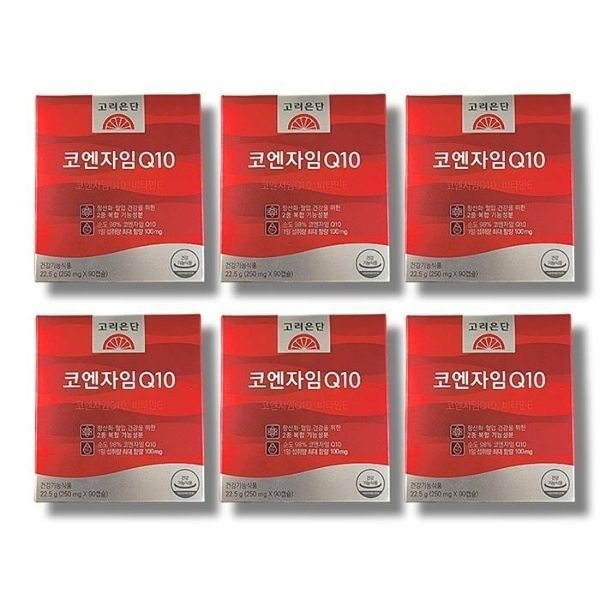 고려은단 코엔자임Q10 90캡슐 6박스