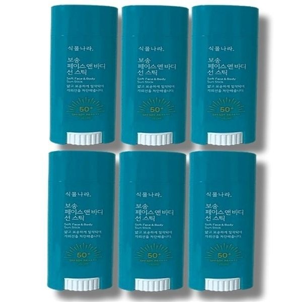 식물나라 산소수 페이스 앤 바디 보송 선스틱 30g 6개