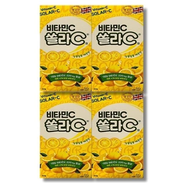 고려은단 쏠라C 비타민C 레몬맛 80정 4박스