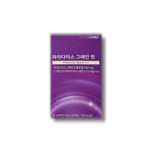 뉴트리코어 파라다이스 그레인 핏 600mg x 60정 1박스