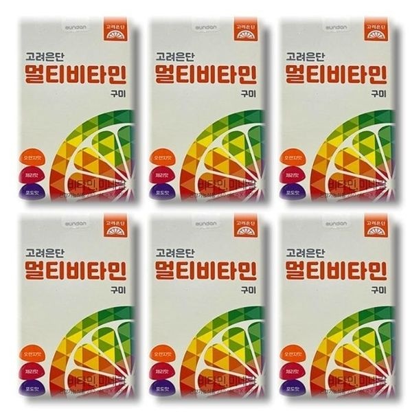 고려은단 멀티비타민 구미 60구미 6박스
