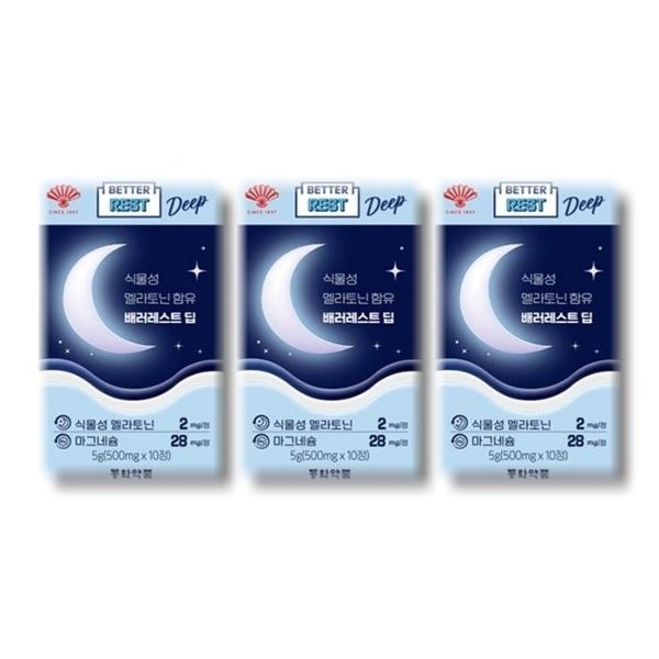 식물성멜라토닌함유 배러레스트 딥 10정 3박스