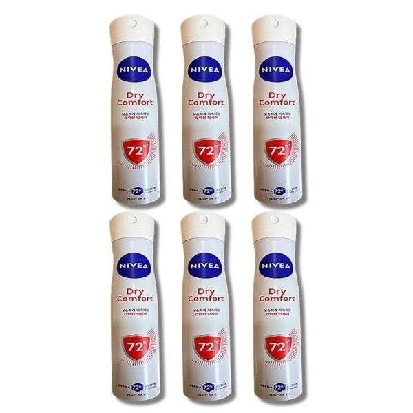 니베아 데오드란트 스프레이 드라이 콤포트 200ml 6개