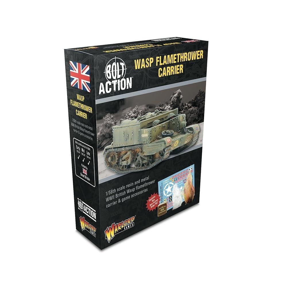 Warlord Games [해외] Warlord Games British Wasp 화염방사기 캐리어 - 볼트 액션 매우 디테일한 2차 계 대전 미니어처용 156 / 28mm 스케일 모델 [