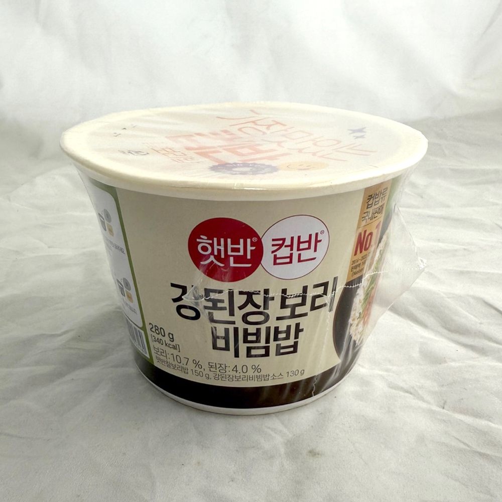 햇반 CJ 햇반 컵반 강된장 보리 비빔밥 280g x 18개