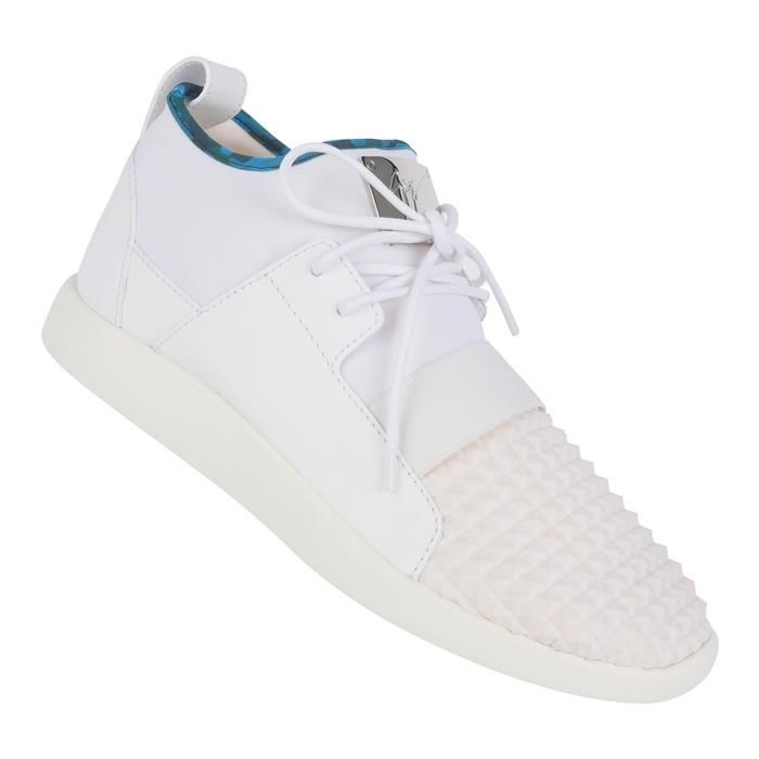쥬세페자노티 RM80027 BIANCO 실버 메탈 스니커즈