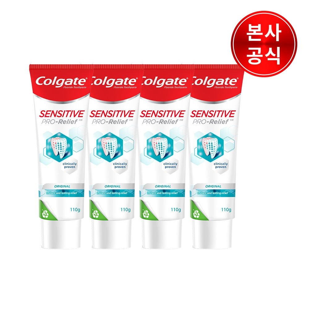 콜게이트 [110g]콜게이트 센시티브 프로릴리프 민감성 치아 케어 치약 4개