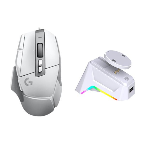충전독+장패드증정 로지텍G G502 X LightSpeed Wireless 게이밍 유무선 마우스 화이트
