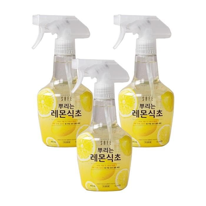 [세이프] 세이프 뿌리는 레몬 식초 400ml 3개 살균 세척
