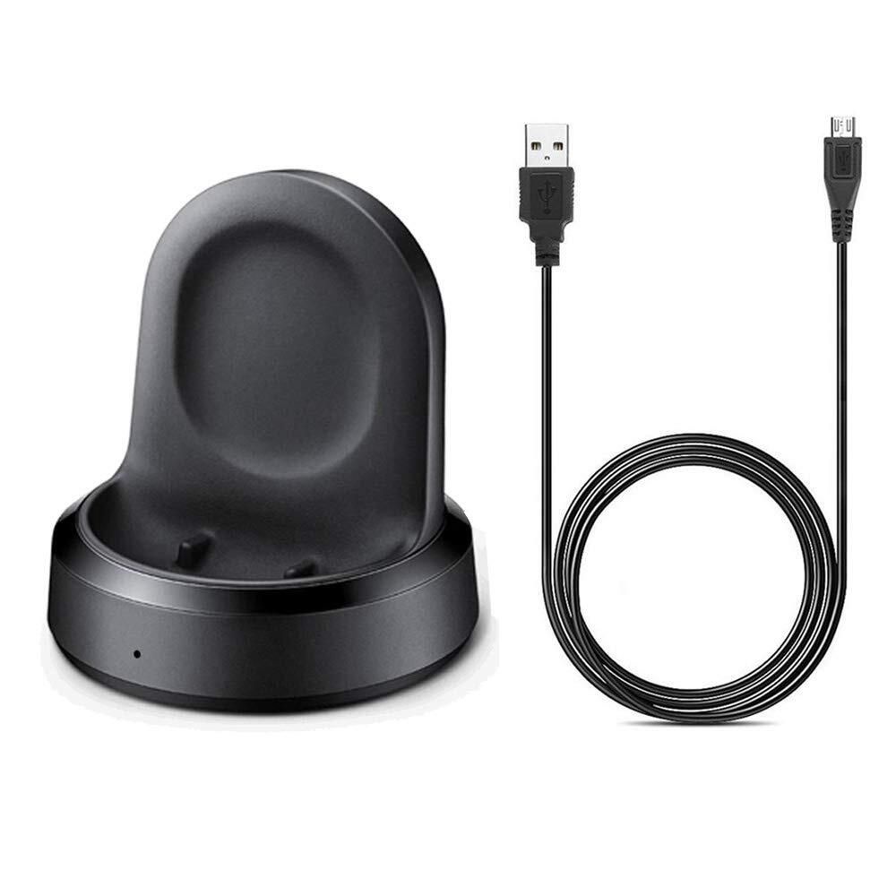 EXMRAT [해외] EXMRAT 갤럭시 워치 1 충전기 도크와 호환 SM-R800 / 810/815용 USB 충전 스탠드 도크 42mm 46mm용 크래들 [호환]