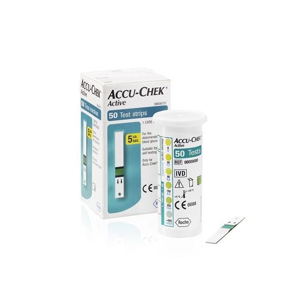 한국로슈진단 아큐첵 액티브 혈당측정검사지(스트립)50매입 ACCUCHEK