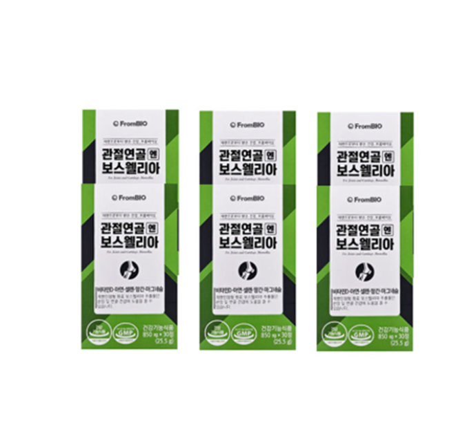 프롬바이오 관절 연골엔 보스웰리아 이병헌 무릎 관절 850mg x 30정 6개