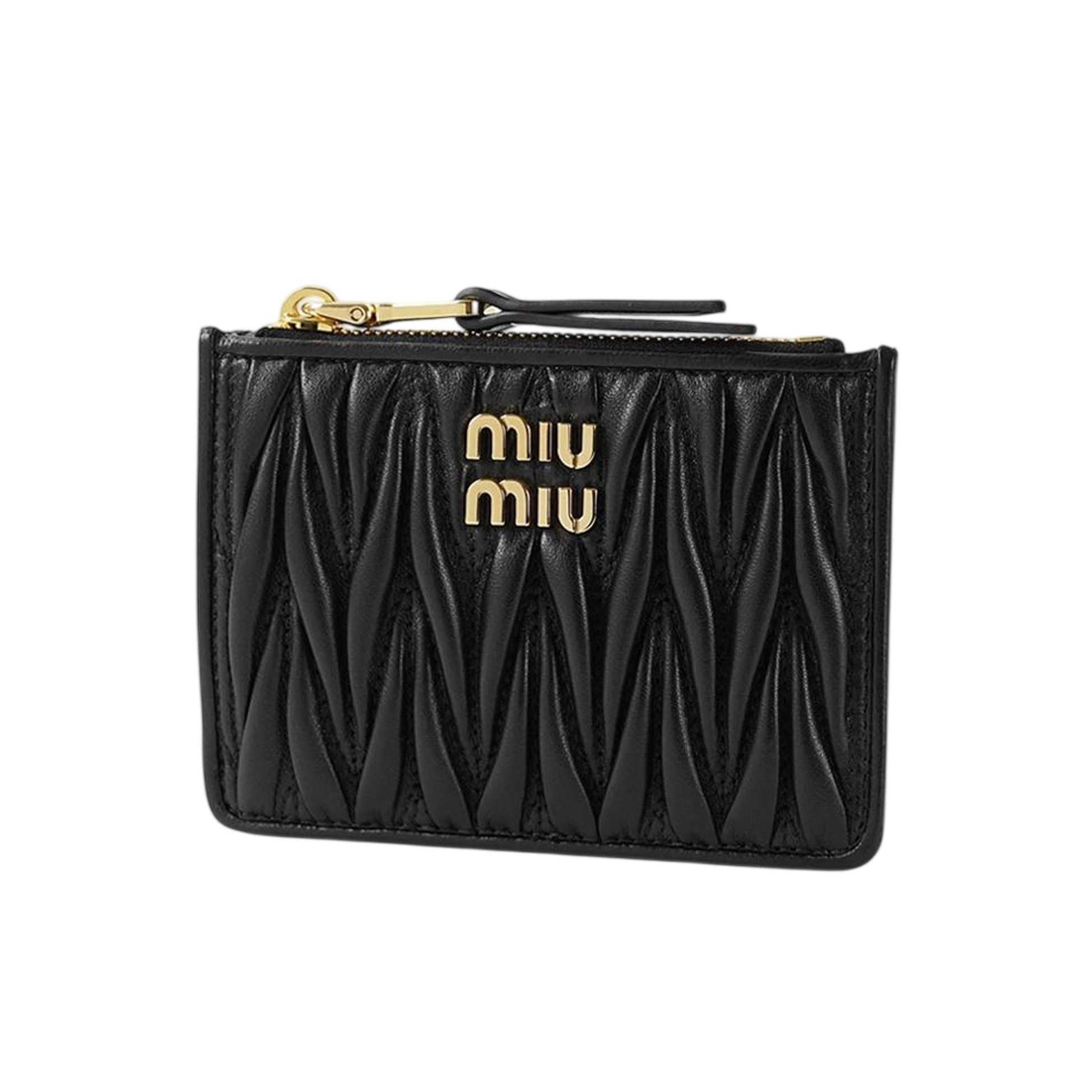 [국내배송] 미우미우 마틀라쎄 나파 레더 카드 지갑 5MC093 AFPP F0002 블랙 [라투아]
