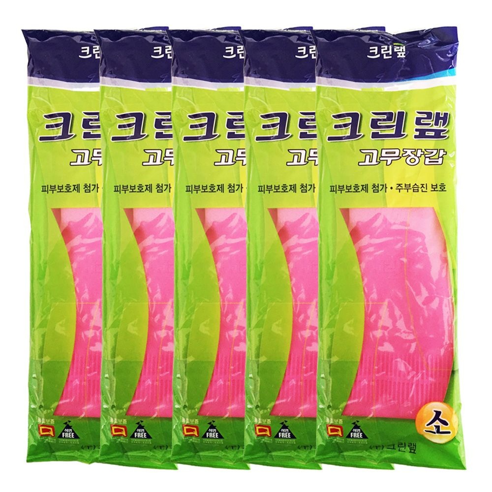 크린랩 주방용 고무장갑 소(32cmX10.5cm) X 5개
