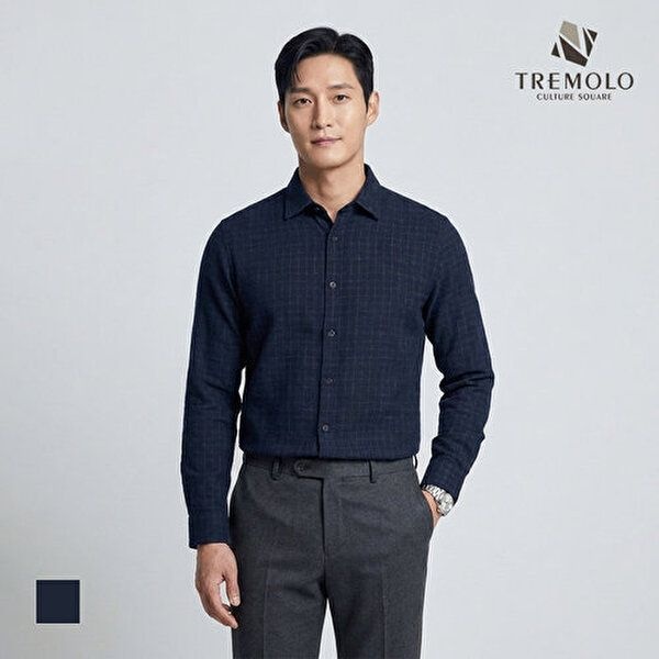 트레몰로 [트레몰로][TREMOLO] 체크패턴 코튼100 셔츠_TRNNL3F8541