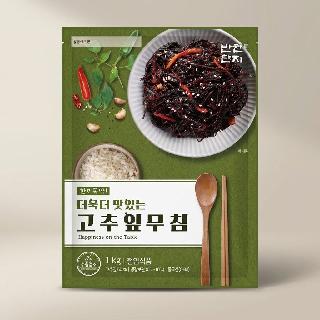 반찬단지 반찬단지 즉석조리 김치류 고추잎무침 1kg