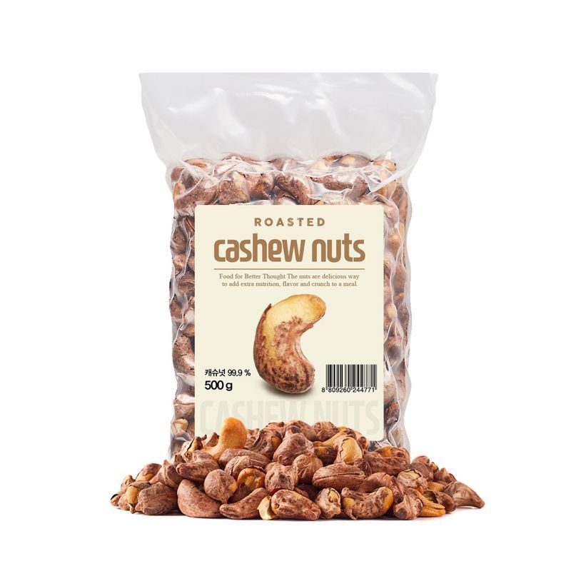 너트리 까먹는 껍질 구운캐슈넛 500g x 1개 베트남 특산품