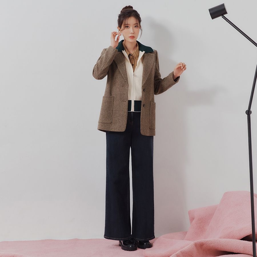 기모 코듀로이배색 데님팬츠 (BLPKX2276)