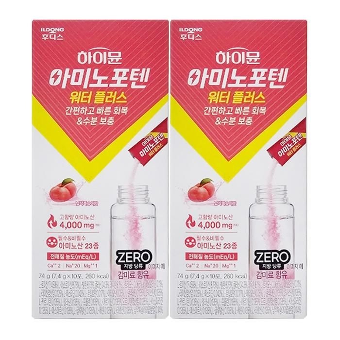 일동후디스 하이뮨 아미노포텐 워터플러스 7.4g x 10포 / 2개 / DY