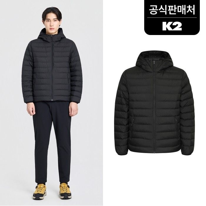 K2 공식 남성 E 베이직 슬림 경량 다운 패딩 GMU26581Z1