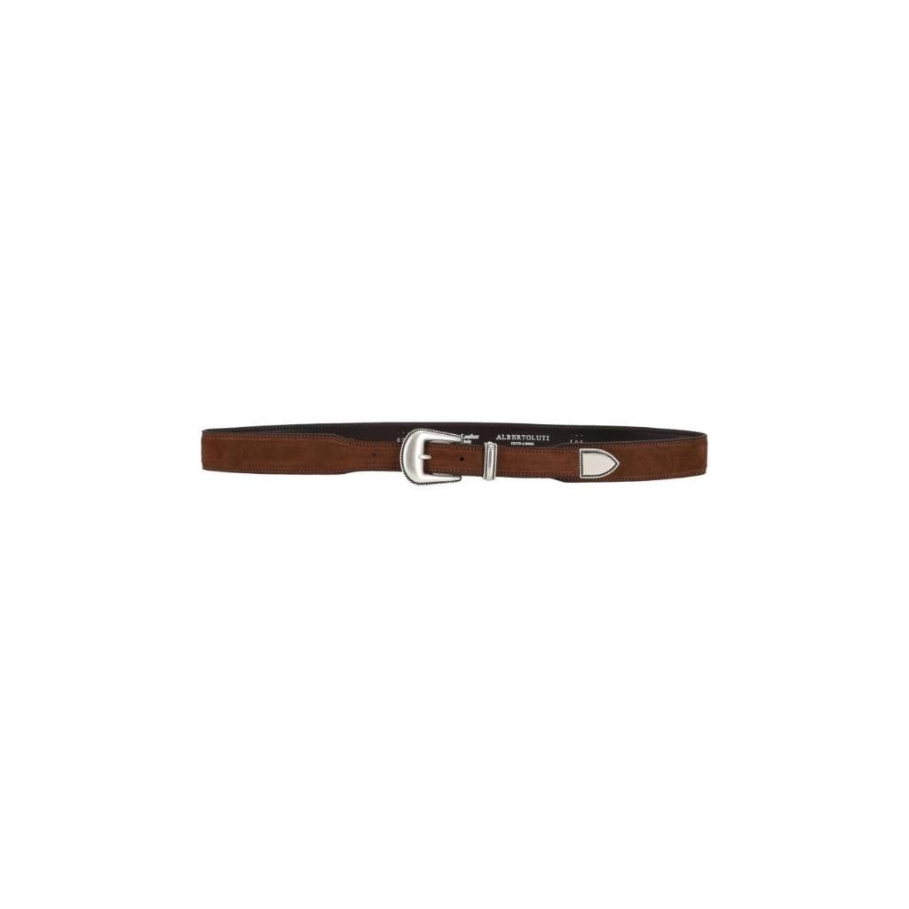 [해외] 26FW 알베르토루티 Western suede 벨트 80035BRUCIATO TP580916154